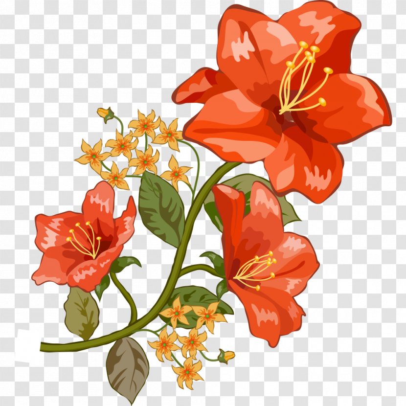 Painting Clip Art Image - Flowering Plant - Fine Arts Transparent PNG