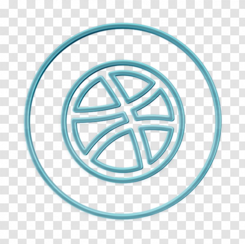 Circles Icon Dribbble Line - Symbol - Logo Wheel Transparent PNG