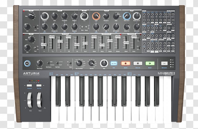 Arturia MiniBrute Steiner-Parker Synthacon Sound Synthesizers Analog Synthesizer - Frame - Steinerparker Transparent PNG
