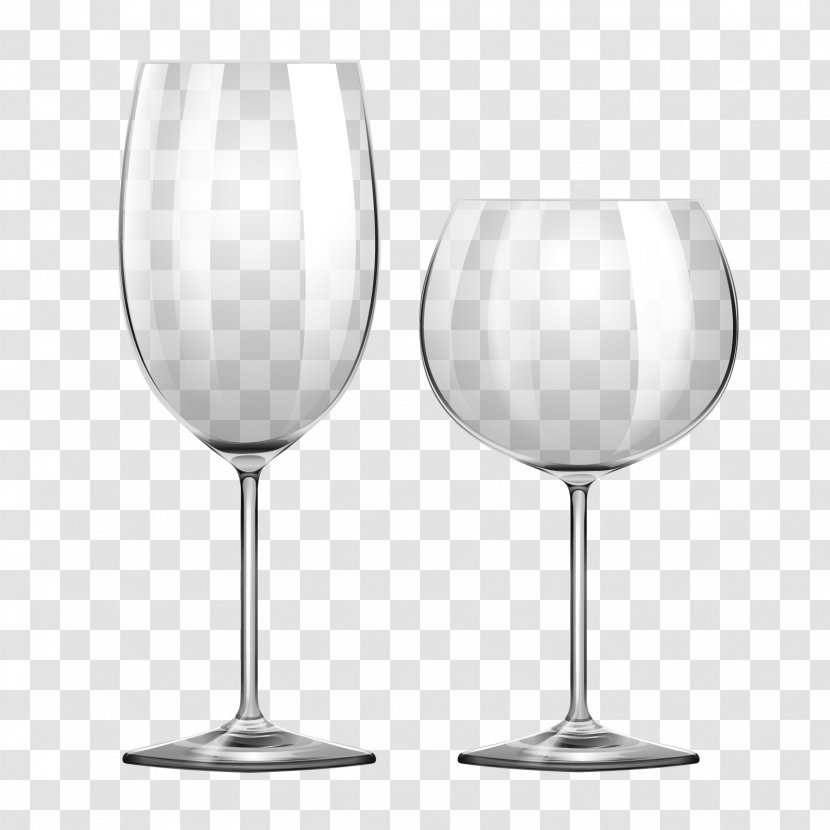Wine Glass Template - Cup - Vector Transparent PNG