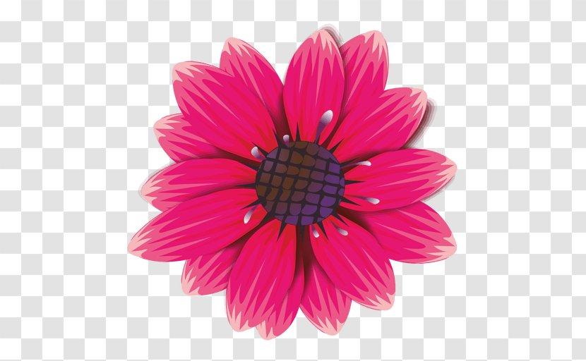 Flower Common Daisy Violet Clip Art - Flowering Plant - Maroon Transparent PNG