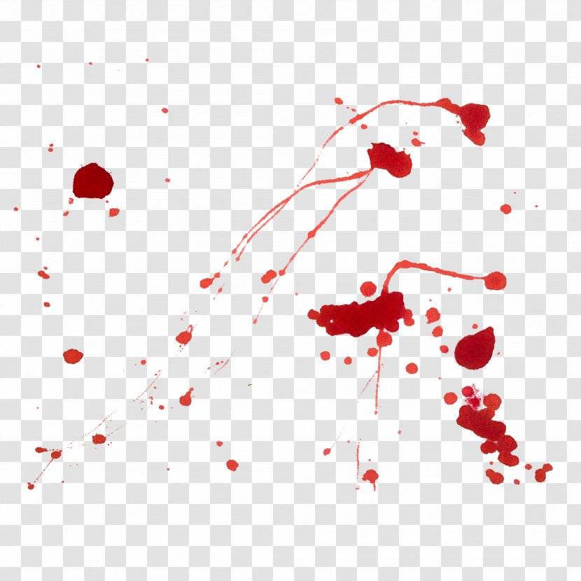 Line Point Font - Blood Spatter Transparent PNG