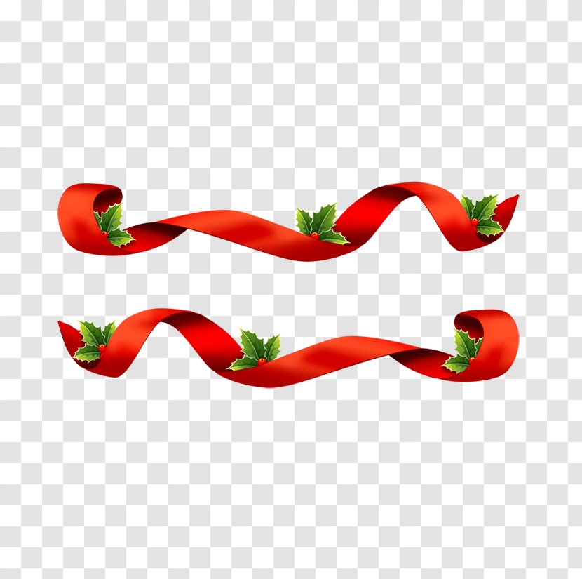 Tabasco Pepper Ribbon Decoratie Cockade Common Holly - Bell Peppers And Chili Transparent PNG