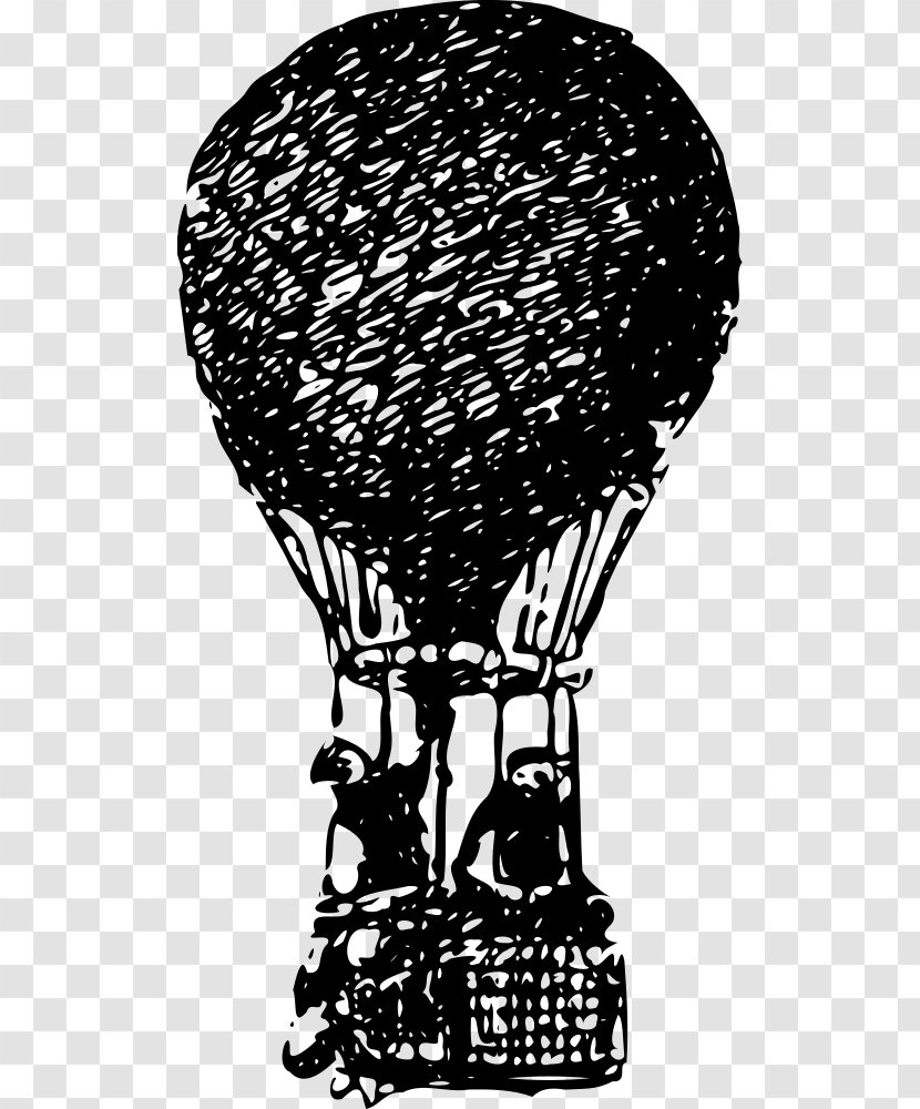Hot Air Balloon Clip Art - Engraving Transparent PNG