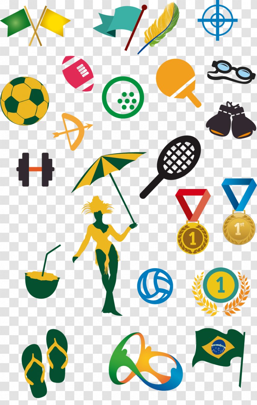 2016 Summer Olympics Olympic Equestrian Centre 2012 Olympiad Euclidean Vector - Medal - Brazil Rio Decorative Elements Transparent PNG