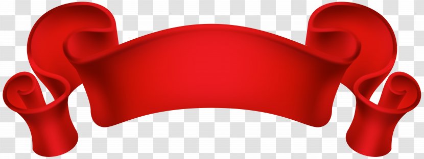 Banner Clip Art - Chair - Red Decorative Transparent Transparent PNG