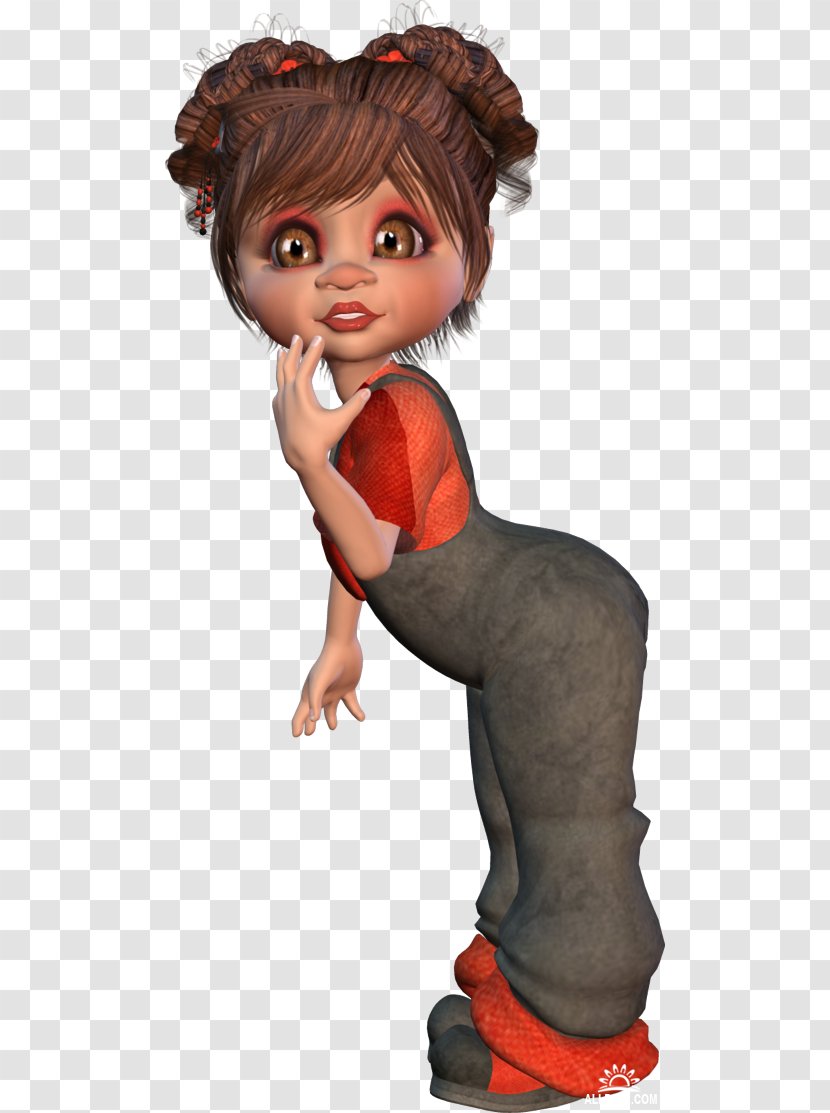 Toddler Cartoon Character Doll - Fictional Transparent PNG