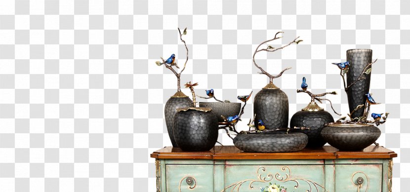 Vase Ceramic - Chinoiserie - Vintage Transparent PNG
