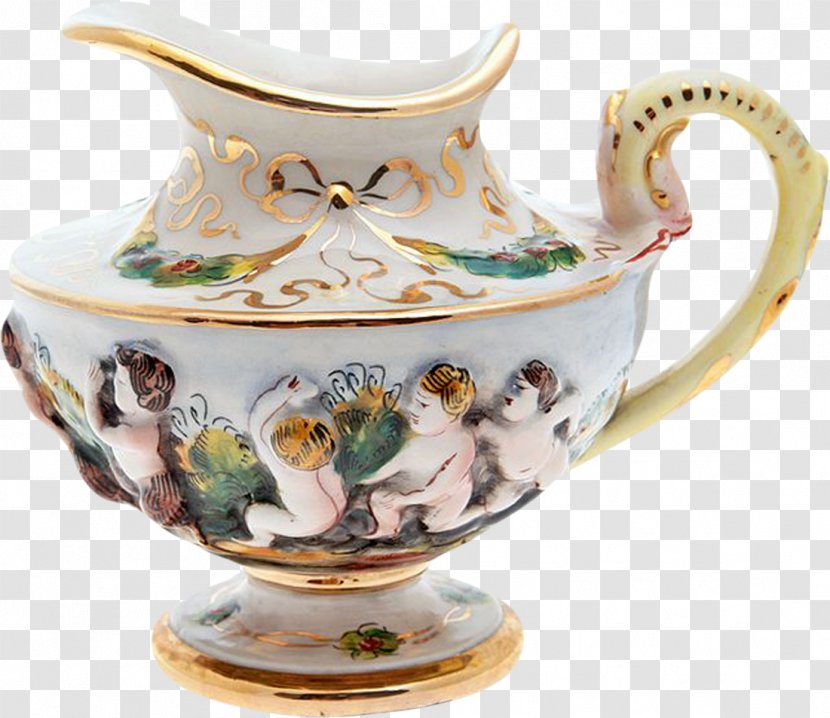 Capodimonte Porcelain Capodimonte, Lazio Ceramic - Teapot - Tableware Transparent PNG