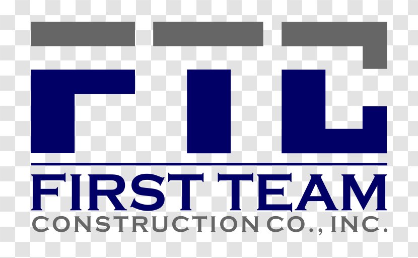 First Team Construction Co., Inc. Architectural Engineering Logo Organization North Dean Road - Blue Transparent PNG
