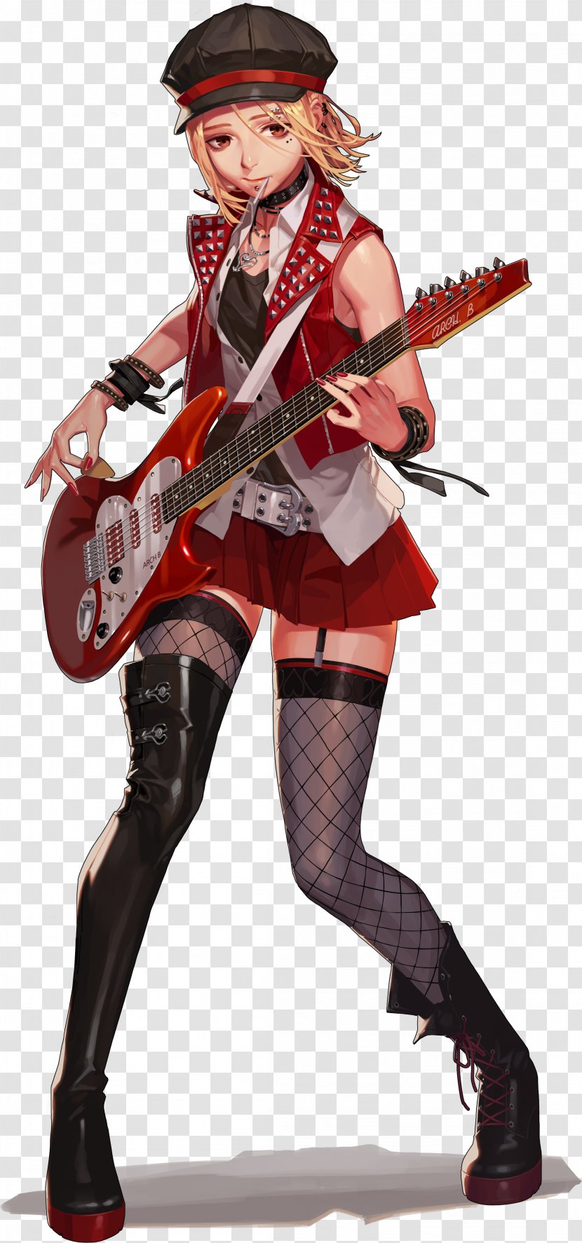 Black Survival Character Game Fan Art - String Instrument Transparent PNG