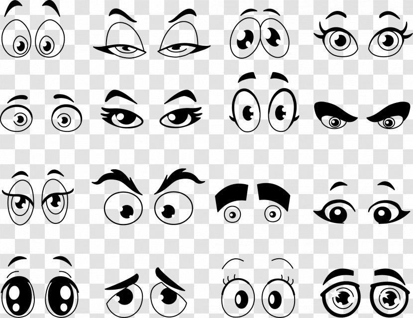 Cartoon Eye Clip Art - Flower - Vector Eyes Transparent PNG