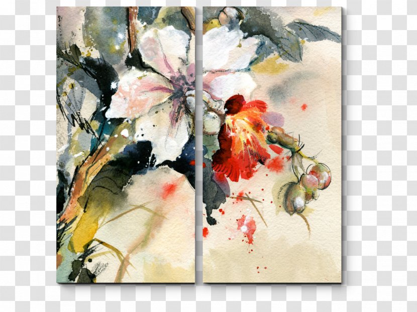 Watercolor Painting Orchids Stock Photography Printing - Flowering Plant Transparent PNG