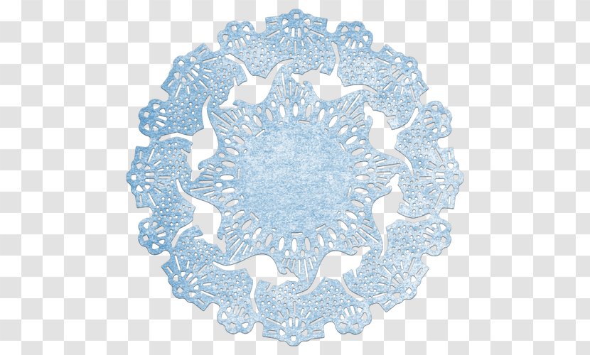 Doily Symmetry Blue And White Pottery Pattern Porcelain - Lace Certificate Transparent PNG