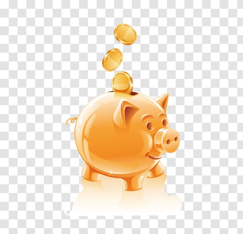 Money Piggy Bank Saving - Snout - Golden Banks Transparent PNG