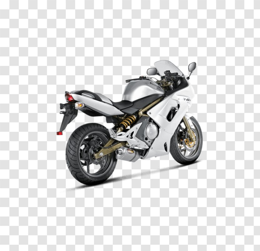 Kawasaki Ninja 650R Exhaust System Motorcycle Versys 650 Akrapovic Slip-On - Vehicle Transparent PNG