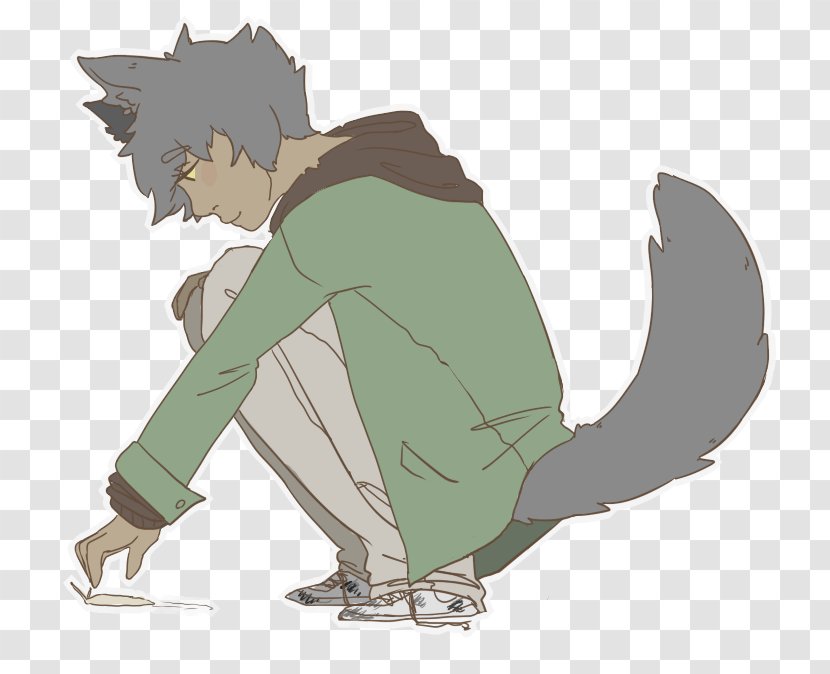 Cat Dog Finger Cartoon - Heart - Wolf Man Transparent PNG