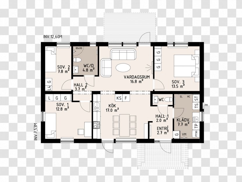 House Floor Plan Architecture Planlösning Villa Transparent PNG