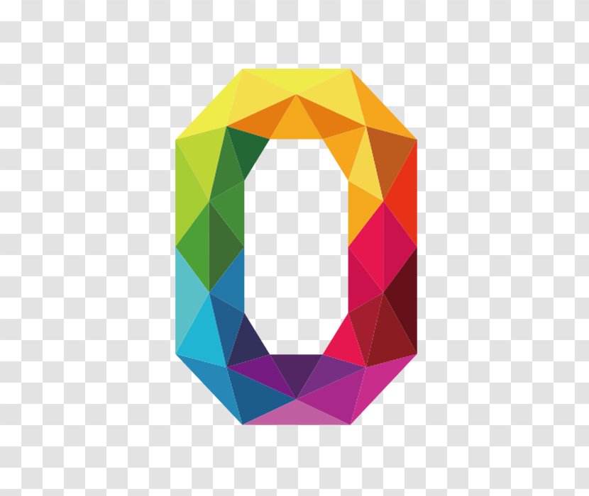 Number 0 Clip Art - Color - Colorful Letters O Transparent PNG
