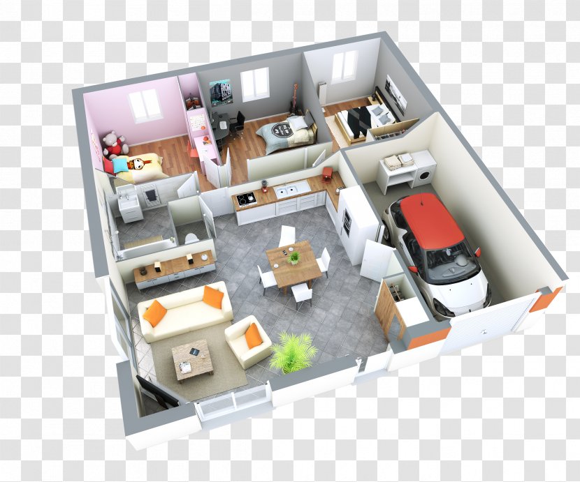 House Bedroom Apartment Furniture Family Room - Garden Transparent PNG