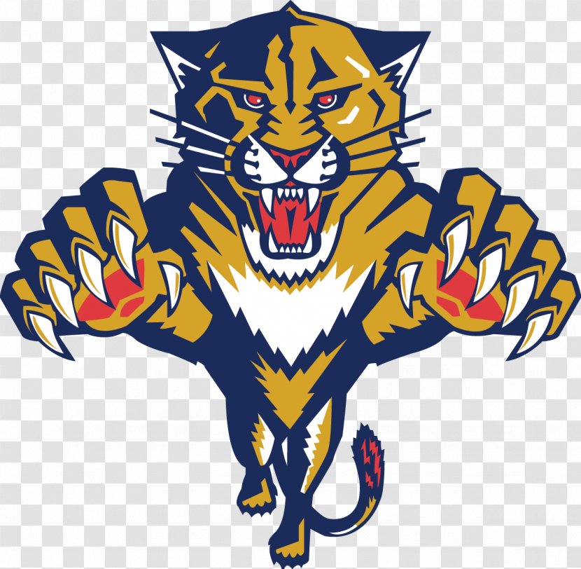The Florida Panthers National Hockey League Sunrise Ice - Logo - Panther Cliparts Writing Transparent PNG