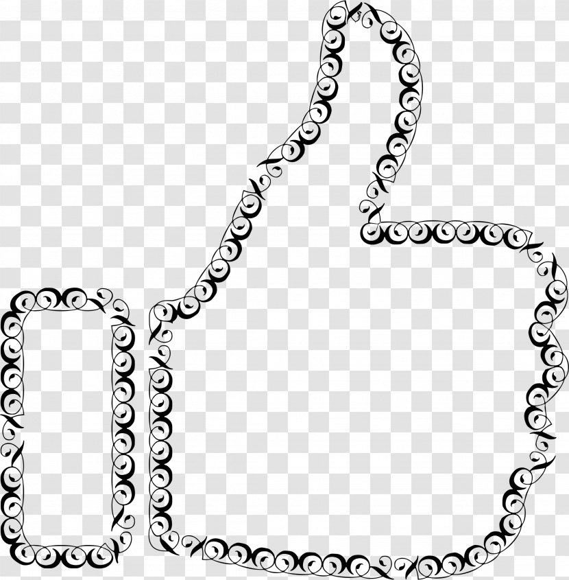 Thumb Signal Clip Art - Body Jewelry - FILIGREE Transparent PNG