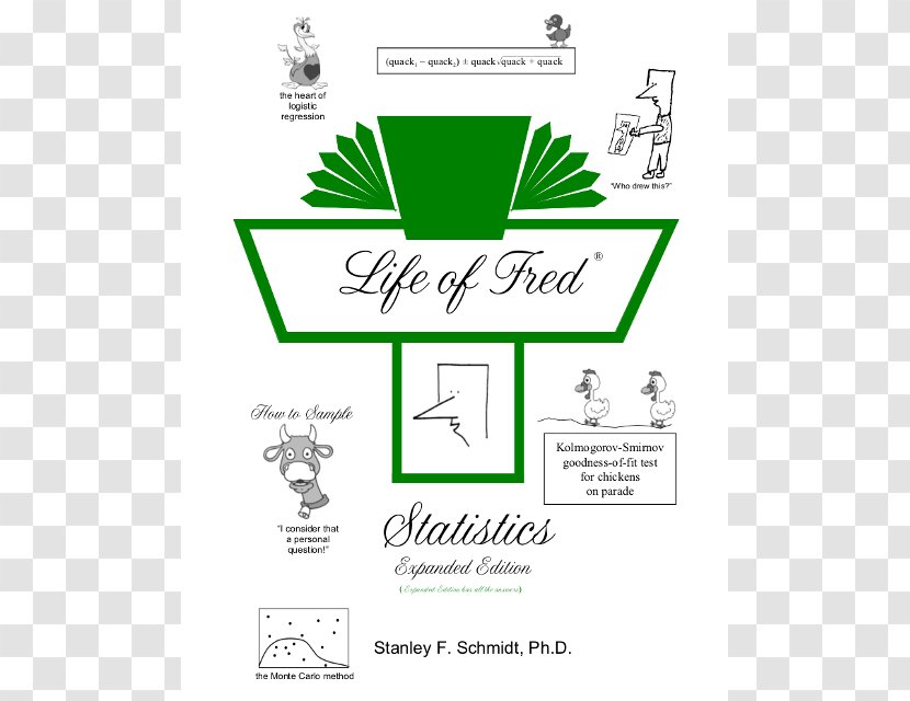 Life Of Fred: Fractions Geometry Fred Calculus Expanded Edition Trigonometry Infinitesimal - Logo - Old Book Cover Transparent PNG