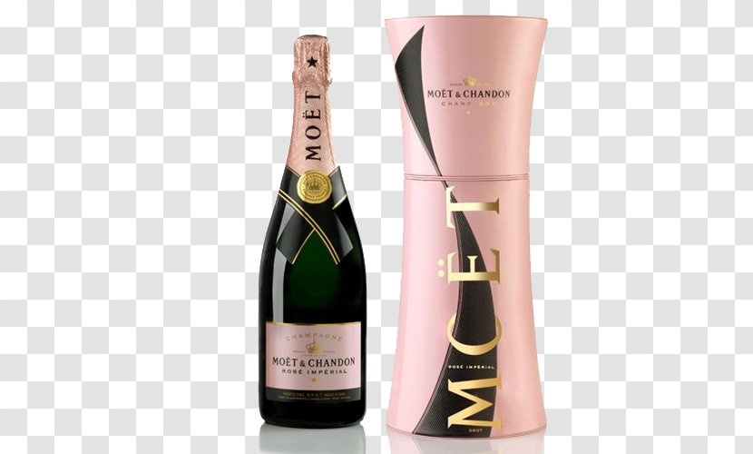 Moët & Chandon Rosé Impérial Champagne Wine - Pinot Meunier Transparent PNG