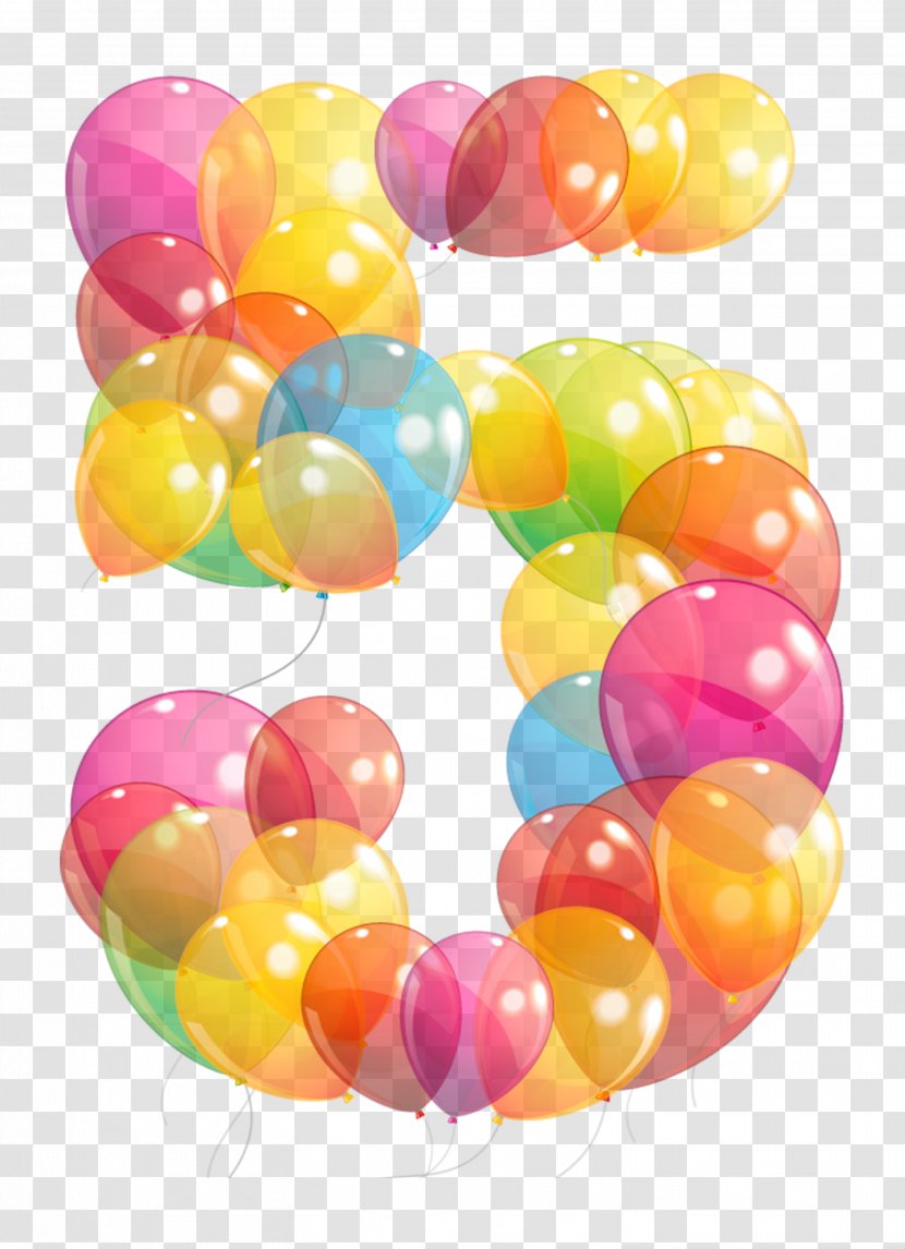 Five Nights At Freddy's 3 Balloon Number Clip Art - Toy - 5 Transparent PNG