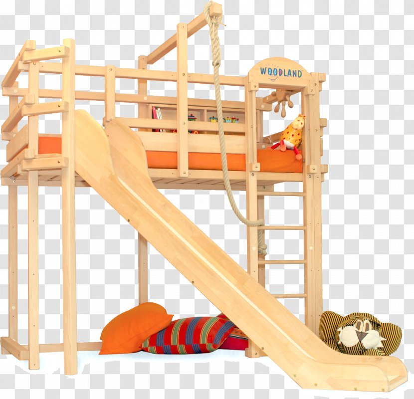 Loft Bunk Bed Bedroom Playground Slide - Outdoor Play Equipment Transparent PNG