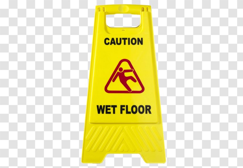 Floor Cleaning Warning Sign Signage Mop - Wet-floor Transparent PNG