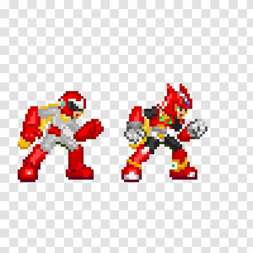 Proto Man Postage Stamps Image Cartoon - Mega X - Megaman Sprite Transparent PNG