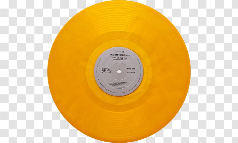 Compact Disc Fools Gold The Stone Roses Phonograph Record LP - Orange Transparent PNG