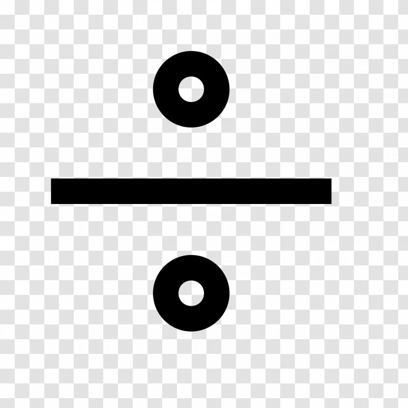 Division Obelus Symbol Mathematics - Mathematical Notation - Dividing Line Transparent PNG