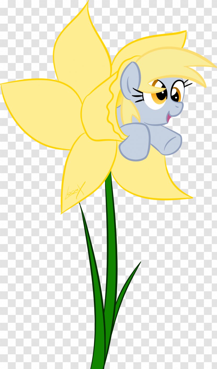 Derpy Hooves Pony Flower Pollinator - Fictional Character - Daffodils Transparent PNG