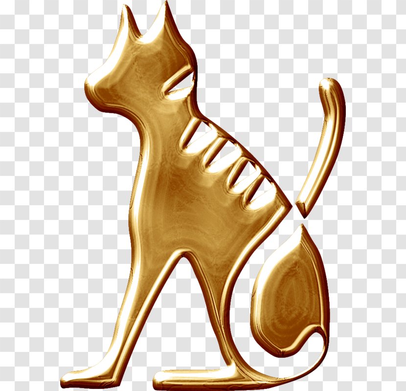 Egypt Cat Whiskers Clip Art - Red Fox - Golden Sculpture Transparent PNG