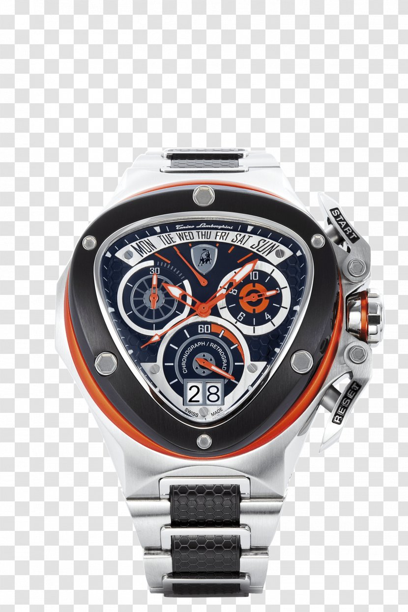 Lamborghini Car Watch Chronograph Ferrari - Quartz Clock Transparent PNG