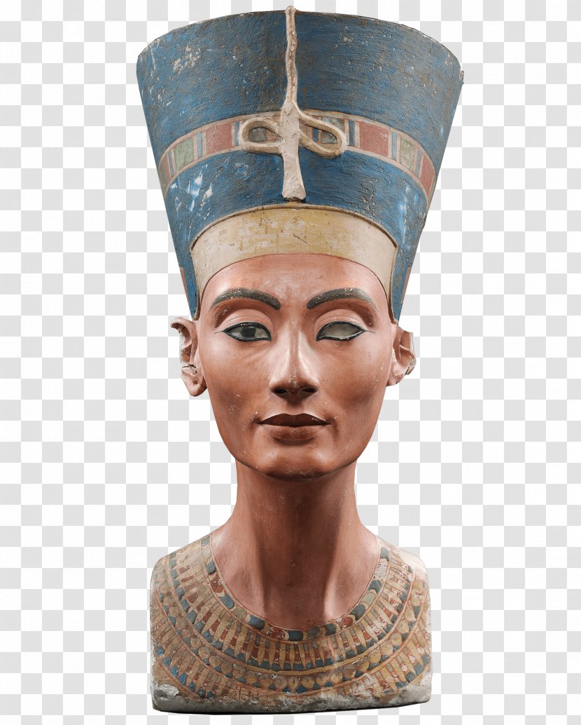 Akhenaten Nefertiti Bust Egyptian Museum Of Berlin Ancient Egypt Amarna - Pharaoh Transparent PNG