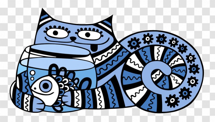 Munchkin Cat Sphynx Drawing O Meri Mehbooba - Cartoon Holding A Bathtub Blue Pattern Transparent PNG