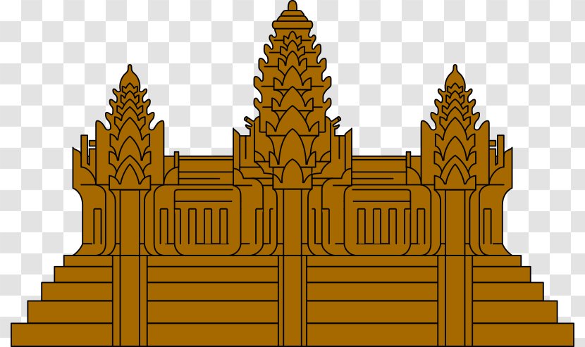 Angkor Wat Royal Palace, Phnom Penh Temple Clip Art - Drawing Transparent PNG