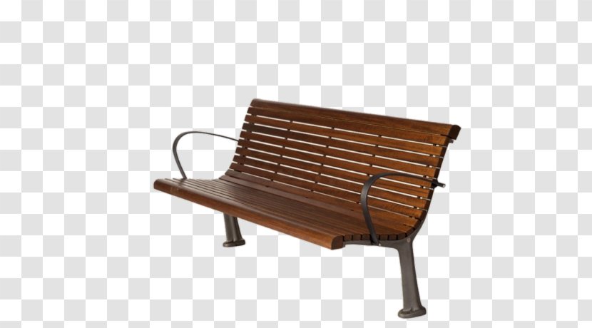 Bench Wood Banc Public Steel Metal - Street Furniture - Park Chair Transparent PNG