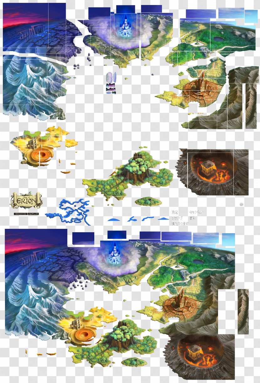 World Map Fantasy Game - Art Transparent PNG