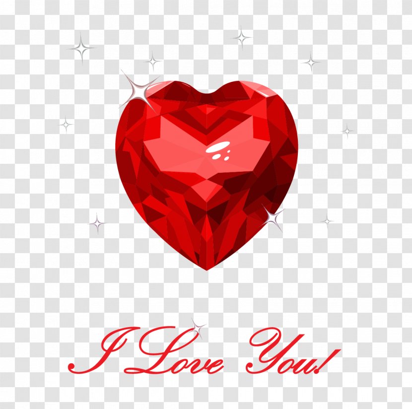 Heart Euclidean Vector Shape - Diamond Love Transparent PNG