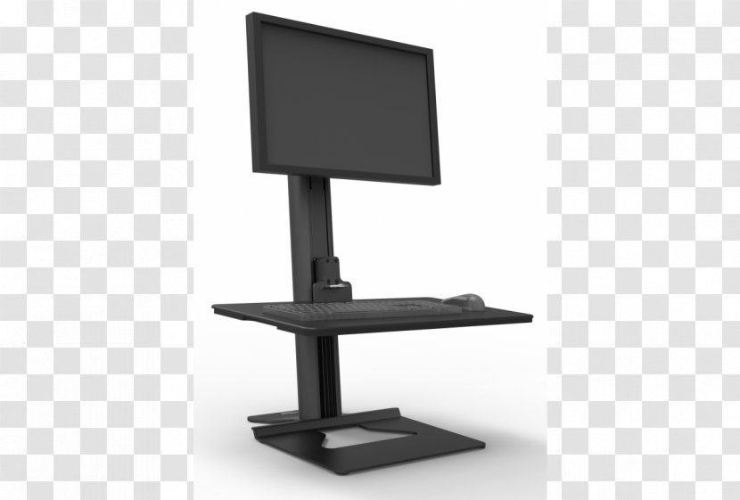 Computer Keyboard Sit-stand Desk Laptop Monitors Workstation Transparent PNG