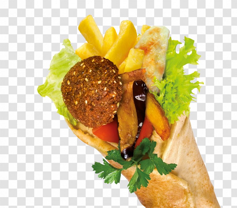 French Fries Vegetarian Cuisine Doner Kebab Falafel Food - Side Dish - Halloumi Transparent PNG