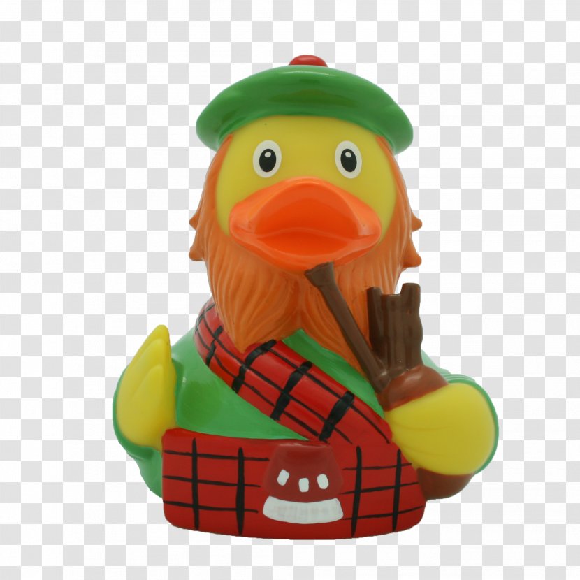 Rubber Duck Scotland Scottish People Kilt - Ducks Geese And Swans Transparent PNG