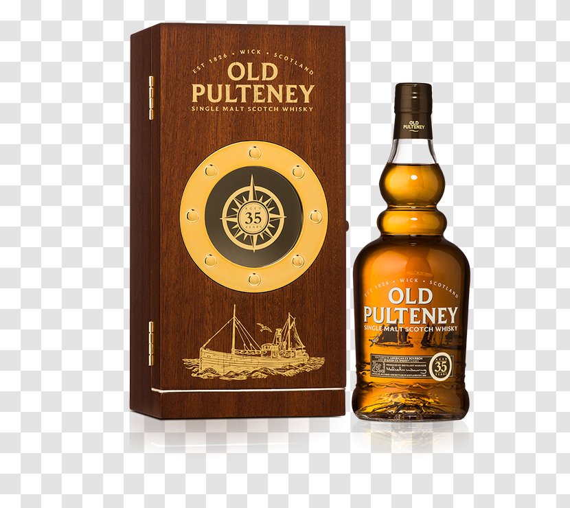Old Pulteney Distillery Single Malt Whisky Scotch Whiskey - Society Transparent PNG