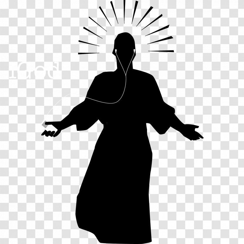 Silhouette Resurrection Of Jesus Christianity Icon - God Transparent PNG