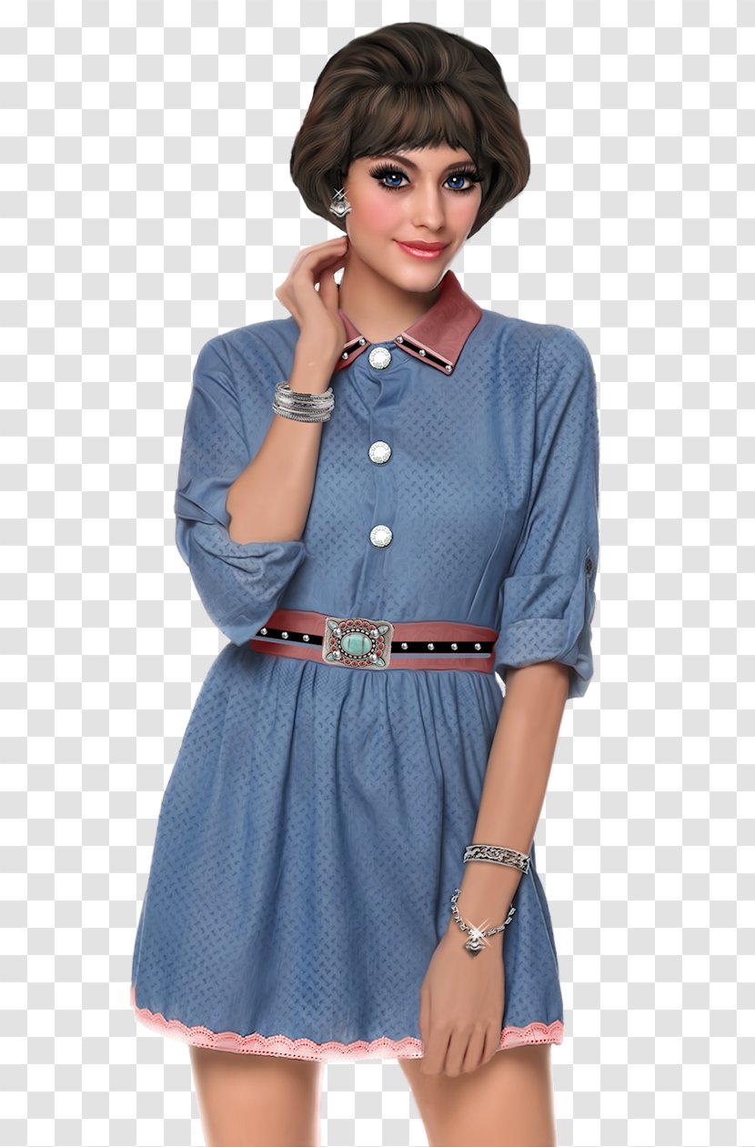 Polka Dot Shoulder Dress Fashion Clothing Transparent PNG