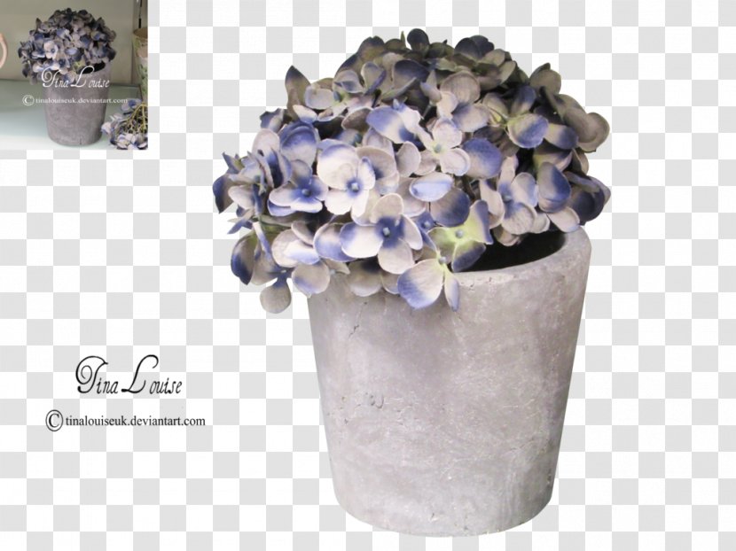 Hydrangea Floral Design Cut Flowers Flower Bouquet - Purple - Potted Plants Transparent PNG